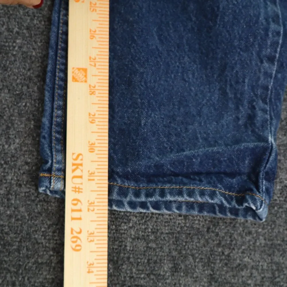 Levi's 505 Mens Jeans 38x32 Regular Fit Straight Leg Orange Tab Medium Wash 90s